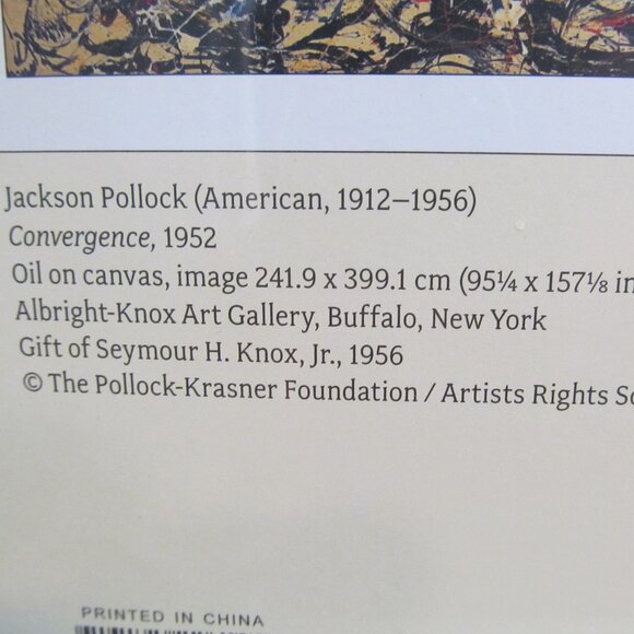 1,000 piece Puzzle Jackson Pollock Convergence Pomegranate 29 x 20 in NEW Sealed - Picture 6 of 12